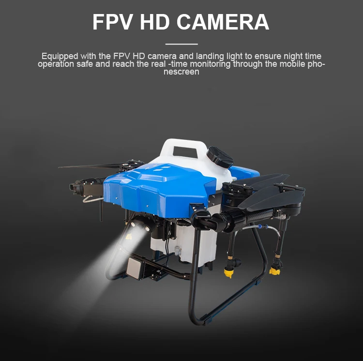 Yuanmu GF-10 10L Agriculture Drone, FPV HD CAMERA opetadoad with the FP