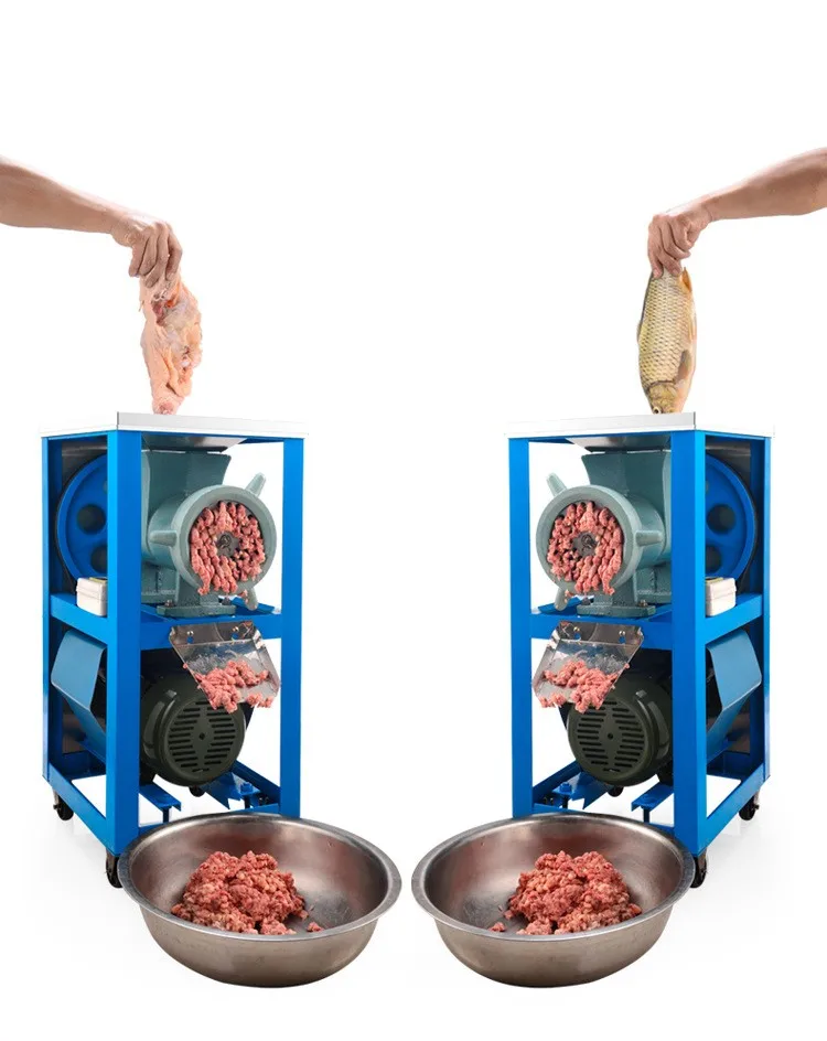 TEBAK Commercial Bone Fish Machine Chicken Skeleton Machine Meat Chopping Machine 32/42/52/62 Vertical Meat Grinder