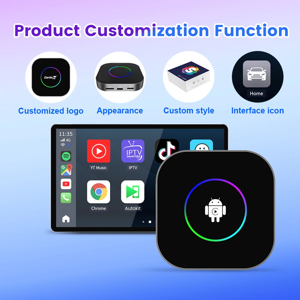 New Android 13 System Car Smart Ai Tv Box 3 In1 Tbox S2 64Gb 512Gb Android Auto Carplay Wireless Car Play Adapter for Apple