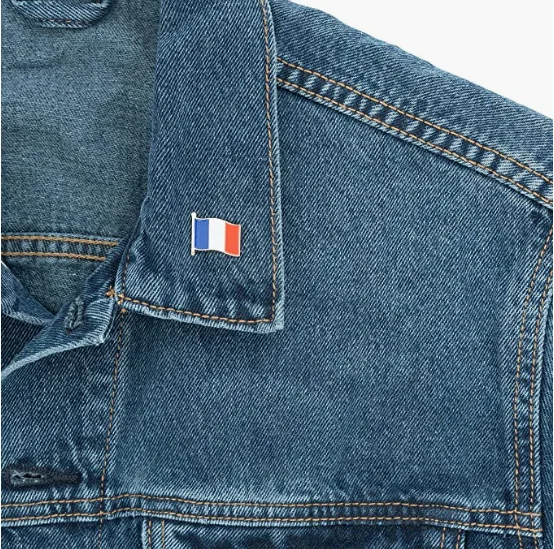 Guam Pin Country Pin Use Glue Dropping Process and Material Is Zinc Alloy Clothes Wear Decoration