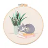 S854 naughty cat material pack kit includes embroidery stretch