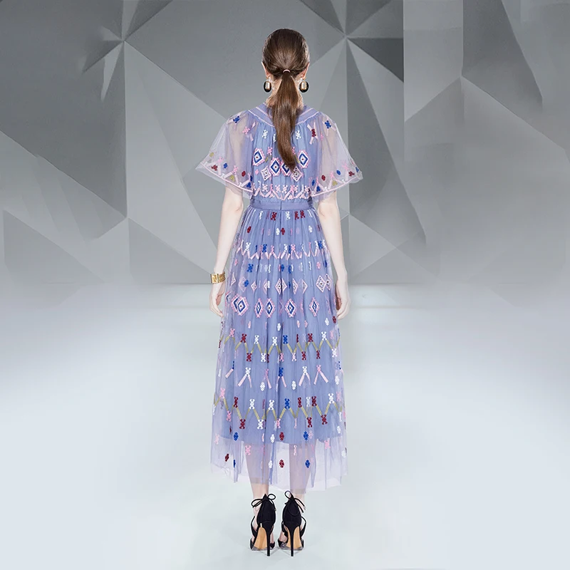 wholesale chiffon dresses Wholesale Pleated Chiffon Long Sleeve Gown for your store
