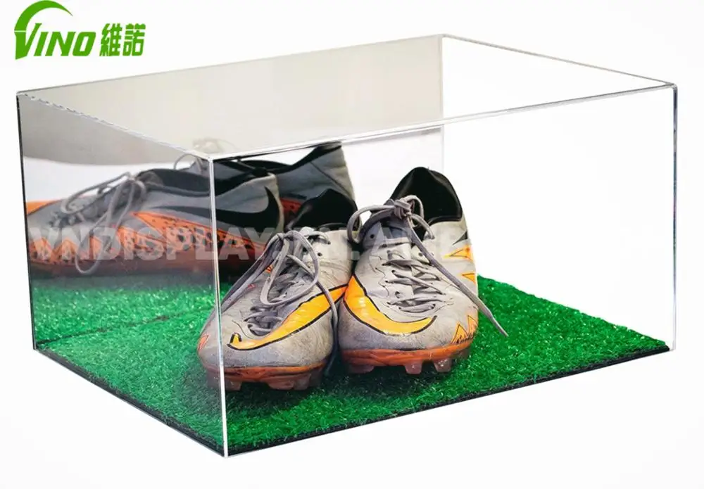Customized Acrylic Shoe Box Bolt Inserting Type clear Sneaker Box with Lid Wall Storage case Shoe Wall Mounted