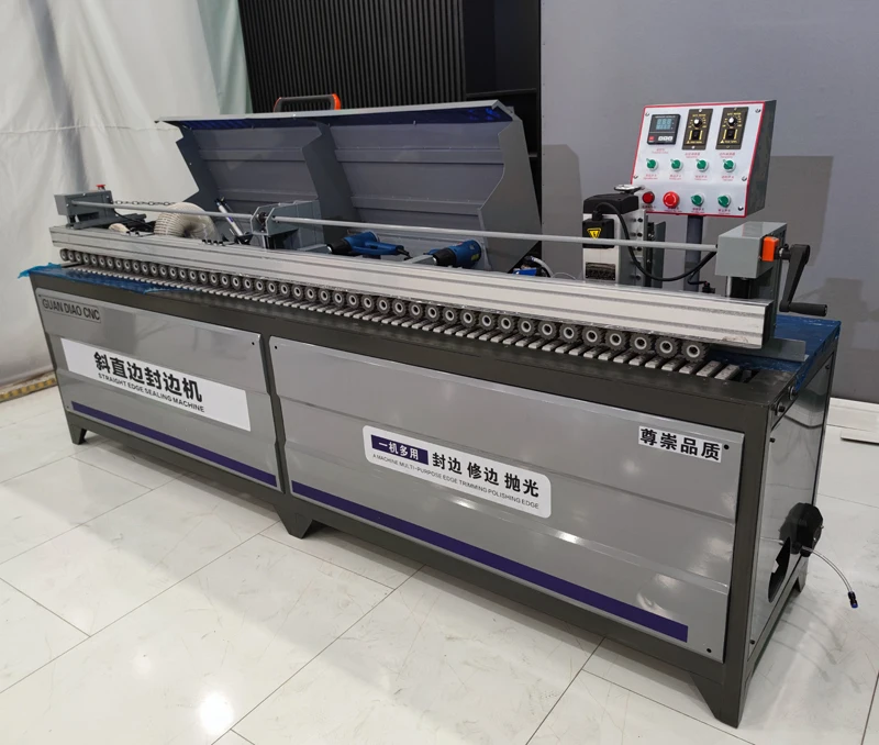 2024 New Design MDF Plywood Edge Bander Machine Kitchen Cabinet Full Auto 45 Degree Bevel Straight Edge Banding Machine Price
