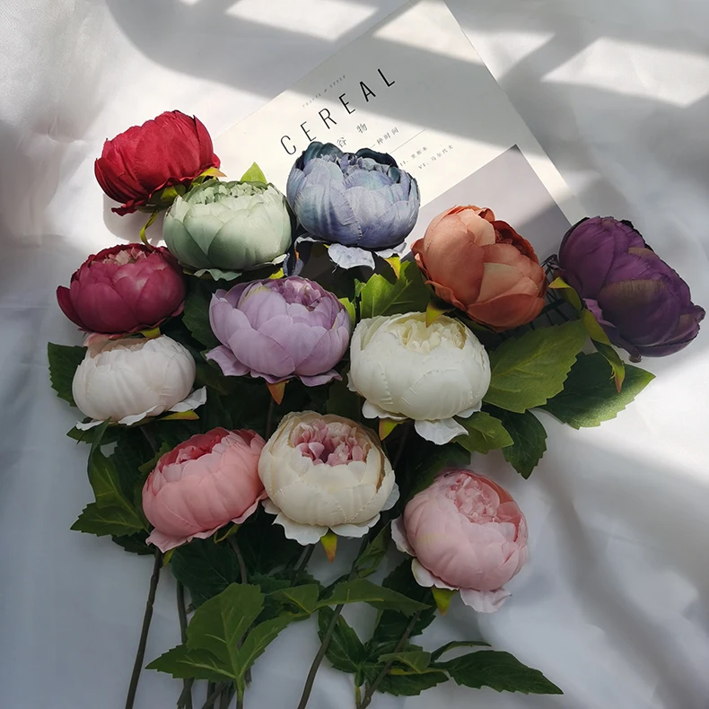 Wholesale Artificial Peony Silk Flower Manufacturer Simulation Flowers