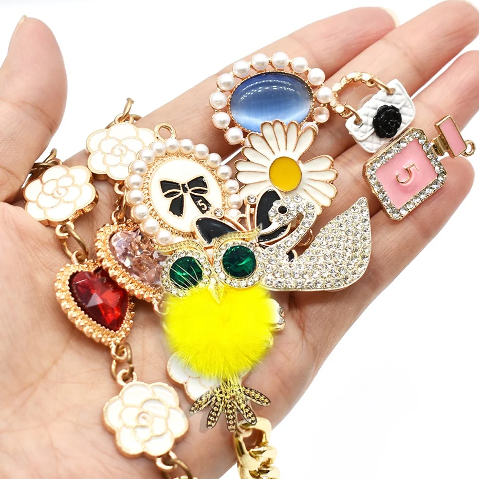 Wholesale Metal Luxury Shoe Charms Bling Designer Shoe Decorations