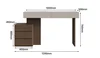 cabinet milk tea color+chestnut brown walnut wood grain