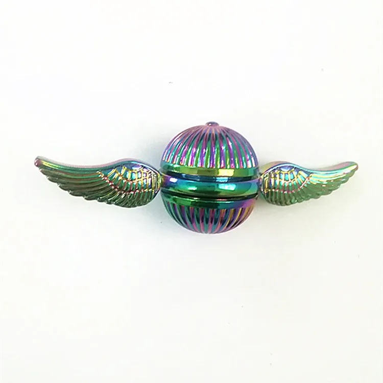 Gold Fidget Spinner Magic Orb Anxiety Toys Stress Relief Reducer Spin Fidgets Hand Bearing Tri Spinner Finger Spinners Toy