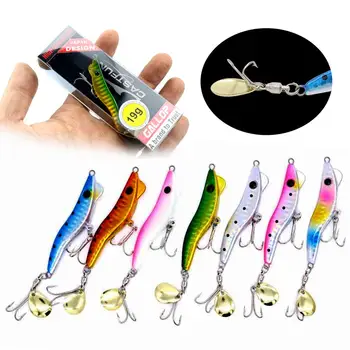 LureStorm Japan Metal Shrimp Jig Lure 13g 19g 28g 40g Metal Jig Spin Tail with Treble Hook and Spoon Saltwater Fishing Lure – Metal Jig – view 3