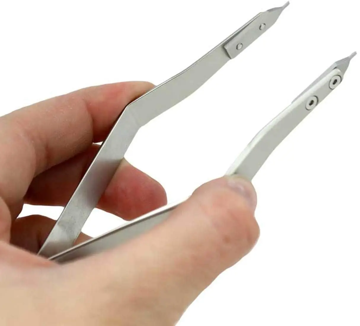 Pinzetta A V Per Riparazione Orologi E Lavori Di Precisione - Strumento Metallico Per Elettronica E Laboratorio - Foto 8