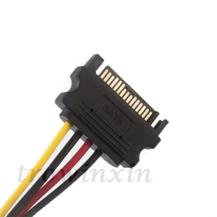 15 PIN SATA to Molex IDE 4 PIN Female Cable Adapter  Hard  Power Cable Serial ATA Sata  Power Supply