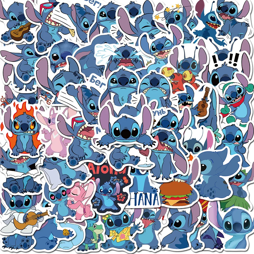 50pcs Per Pack Cute Cartoon Stitch Stickers Waterproof Skateboard Luggage  Guitar Laptop Funny Graffiti Sticker Kid Classic Toy - Buy 50pcs Per Pack  Cute Cartoon Stitch Stickers Waterproof Skateboard Luggage Guitar Laptop