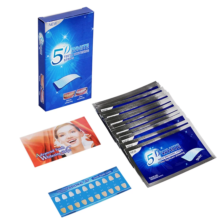 5D Whitening Teeth Strips - Powerful & Safe Teeth Whitening
