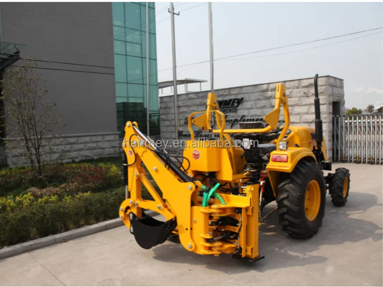 Tractor Excavator Tractor Rear Mounted Backhoe with Hyrdaulic Side ...