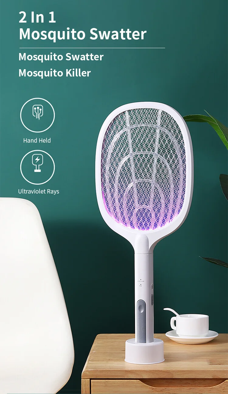 Latest Eco-friendly moskito Fly Killer Bat fly swatter mosqito killer racket Electric mosquito swatter