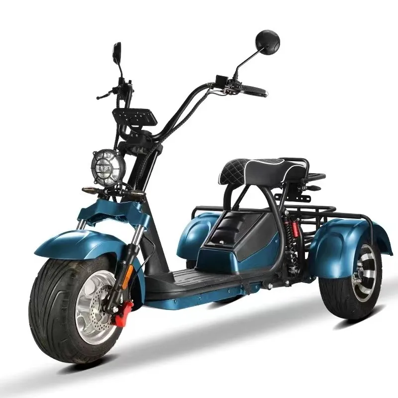 Adult Powerful Fast Speed With Upgraded Shock Absorber Three Wheel With Golf Holder Electric Scooter Citycoco