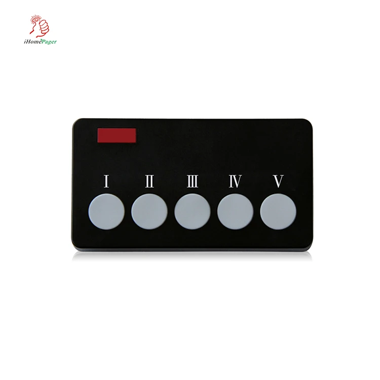 オフィス工場キッチン超薄型5キースタッフコールボタン Buy 5 つのキー コールボタンオフィスや工場 無線ポケットベルシステムコールボタン Product On Alibaba Com