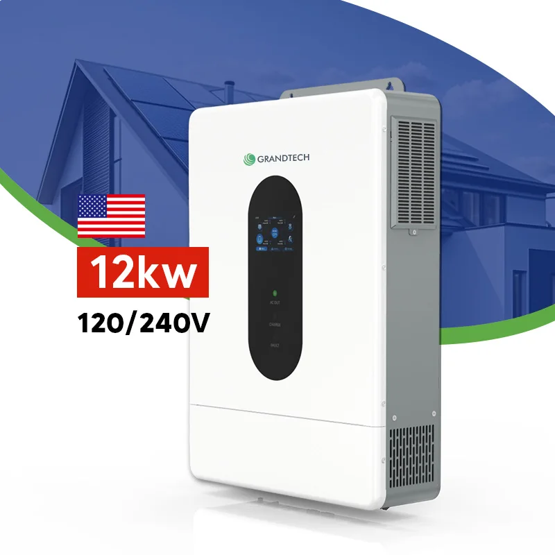 Inverter hibrid de 8 kW, 10 kW, 12 kW, cu fază divizată, 14 kW, 15 kW, 16 kW, cu fază unică, cu tensiune joasă, undă sinusoidală pură, 120 V, 240 V