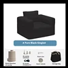 Black single size 100*80*80cm