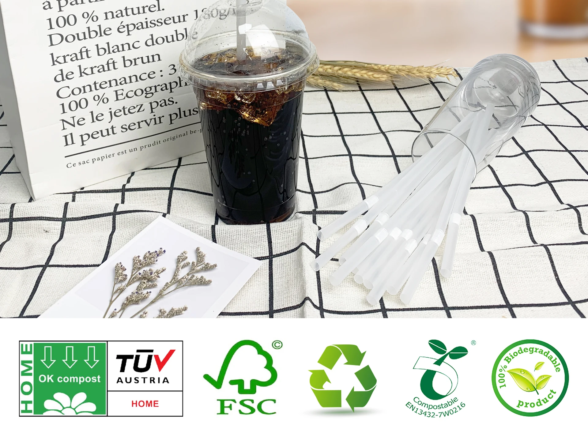 Bubble Tea Color Pla Paper Bendable Short Straw For Bend Colorful Clear Custom Plastic Straw