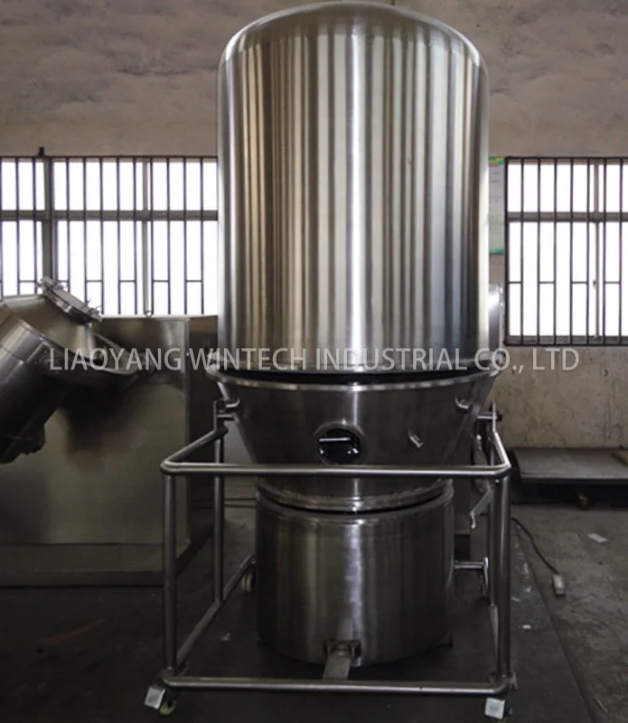 Мобильная тележка, флюидизированное сырье для кровати, промежуточная Вертикальная сушилка для кипячения GFG, сушильное оборудование для кипячения