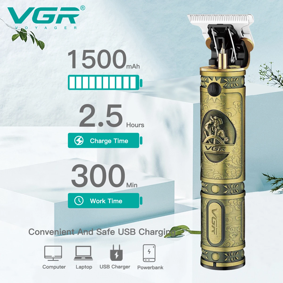 Hot Selling VGR V085 Professional Rechargeable Vgr 085 Man Hair Cutting Trimmers