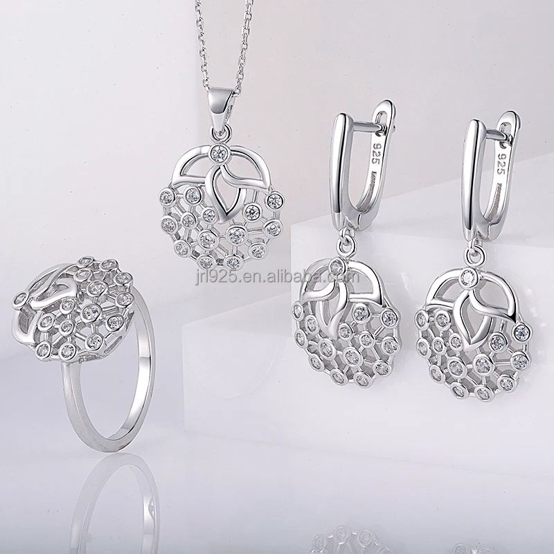925 Sterling Silver Jewelry Set Women Cubic Zirconia Fashion & Costume Jewelry Sets Buy Women