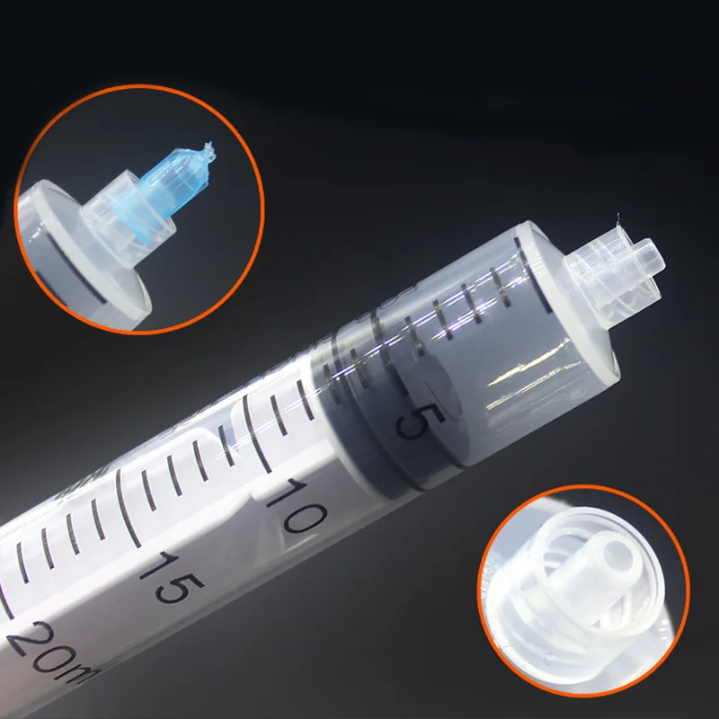 Factory Supply Luer Lock Disposable Plastic Veterinary Syringe 5ml 3ml 