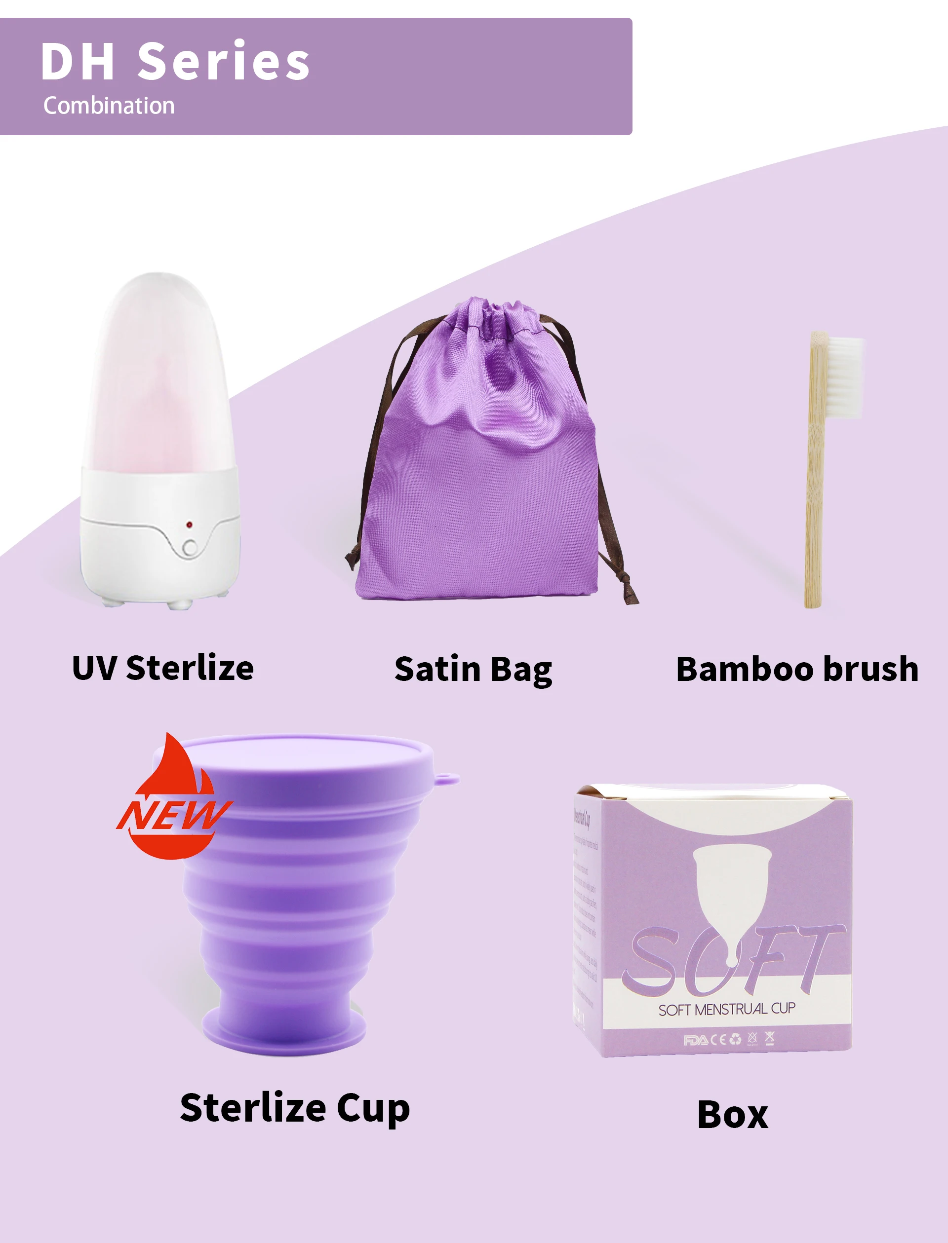 Eco Friendly Organic Silicone Copa Best Menstrual Cup Medical Grade Silicone Period Cup With 9543