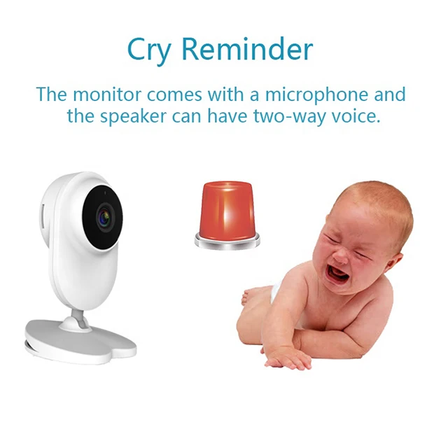 4,3 дюймов 1080p Smart Wifi аудио HD проектор для домашнего безопасности cctv-камера для помещений, Babe Baby температуры видео монитор Беспроводной Babyfoon с камерой