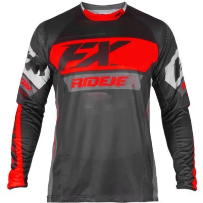 Maillot Moto Cross Homme Manches Longues/courtes - Respirant, Séchage Rapide, Polyester, Pour Vélo Et Motocross Maillot Vtt Homme
