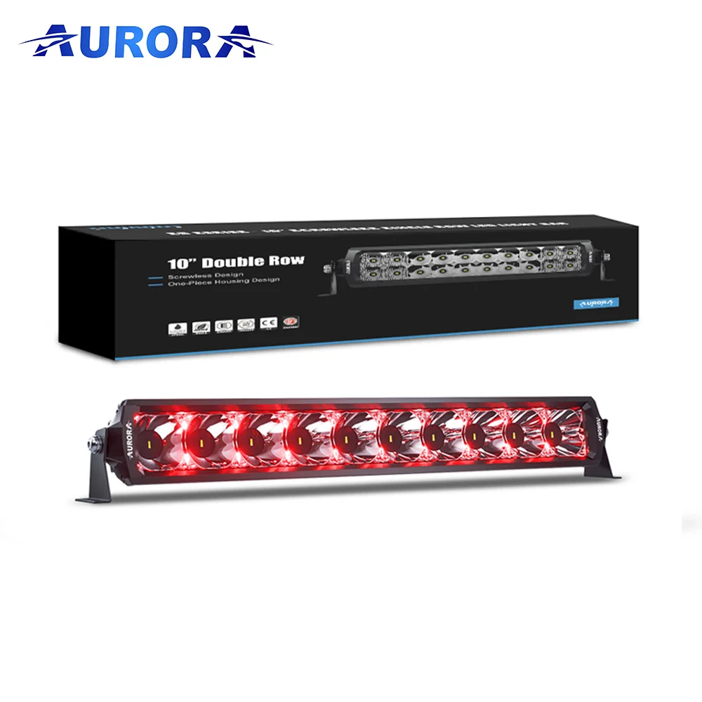 Aurora Patent Screwless Truck Led Bar Light 6 10 20 30 40 50inch Dual