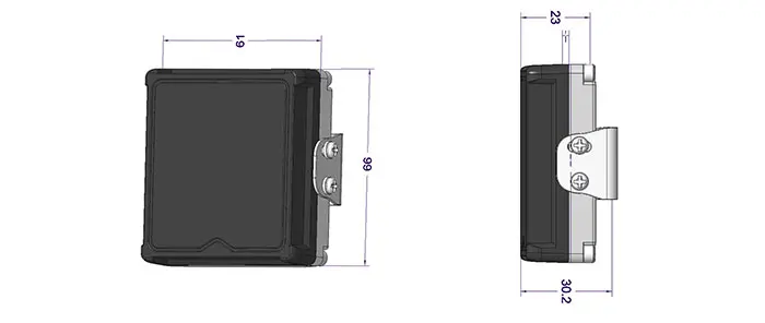 77GHz Radar Sensor Truck Blind Spot Detection System with Voice Connects 24V