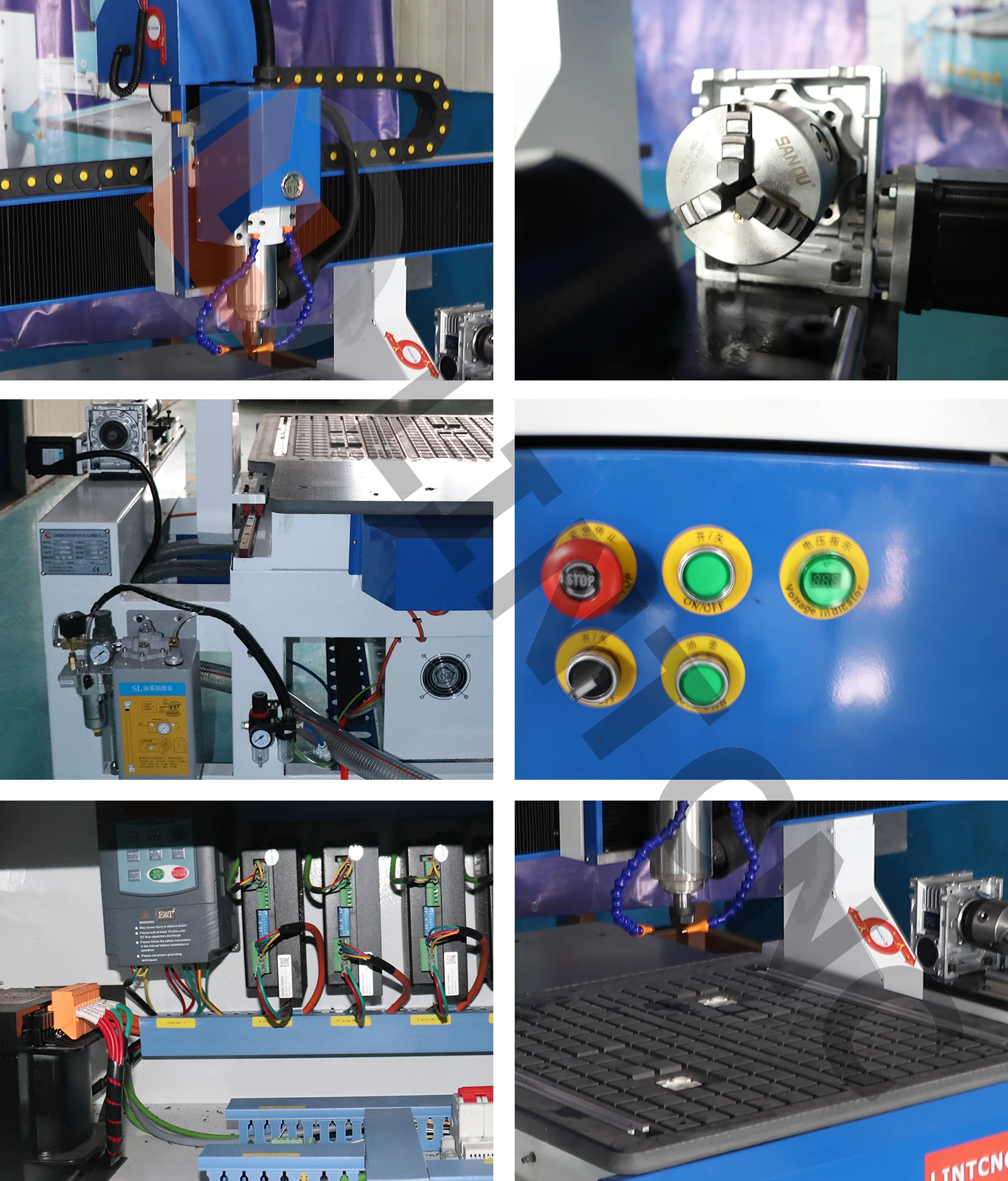 4 Axis Mould Making 6060 6090 Wood Metal Acrylic Mdf Cutting for Aluminum Copper Metal Mini CNC Router Machine Price