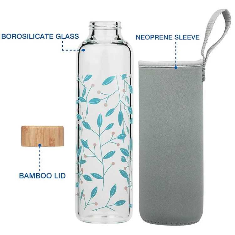 Eco Friendly Water Bottle Milk, Glass Water Bottle Sleeve
