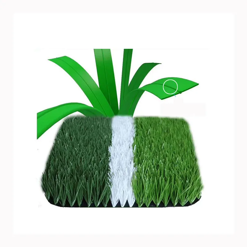 Tappeto erboso artificiale per pavimentazione sportiva in erba artificiale da 50 mm per campo da calcio