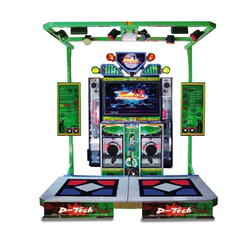 Дешевая 47-дюймовая танцевальная музыкальная машина для двух человек интерактивное устройство с датчиком движения игровая аркадная