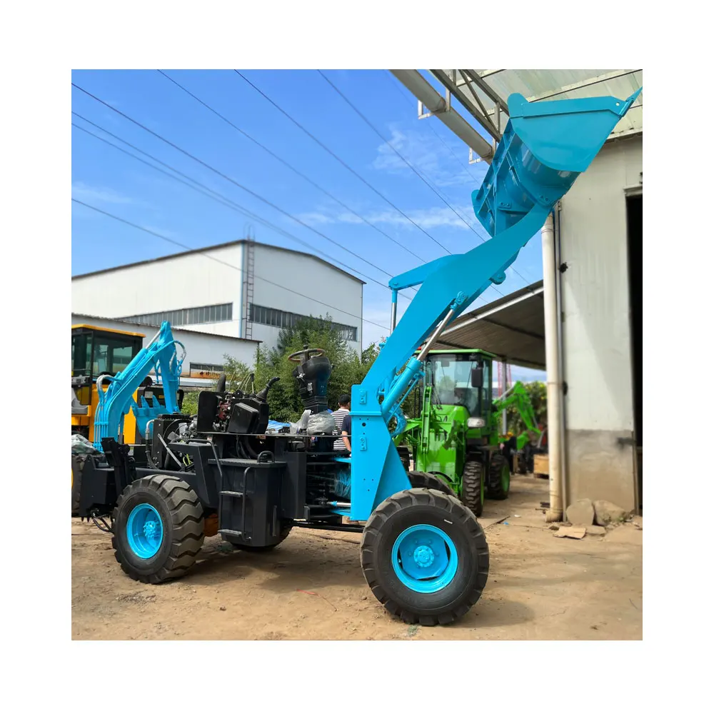 China New Backhoe Loader Excavator Cheap Equipment Heavy 4x4 Backhoes Loader