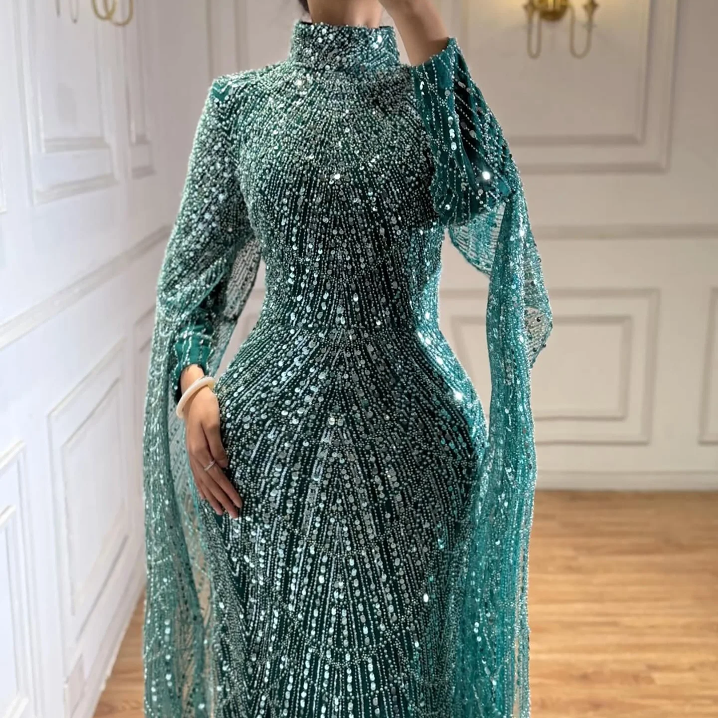 strapless open back dress Olive Green Satin Dress Formal Dress Sheath/Column Off The Shoulder Mi main image 0