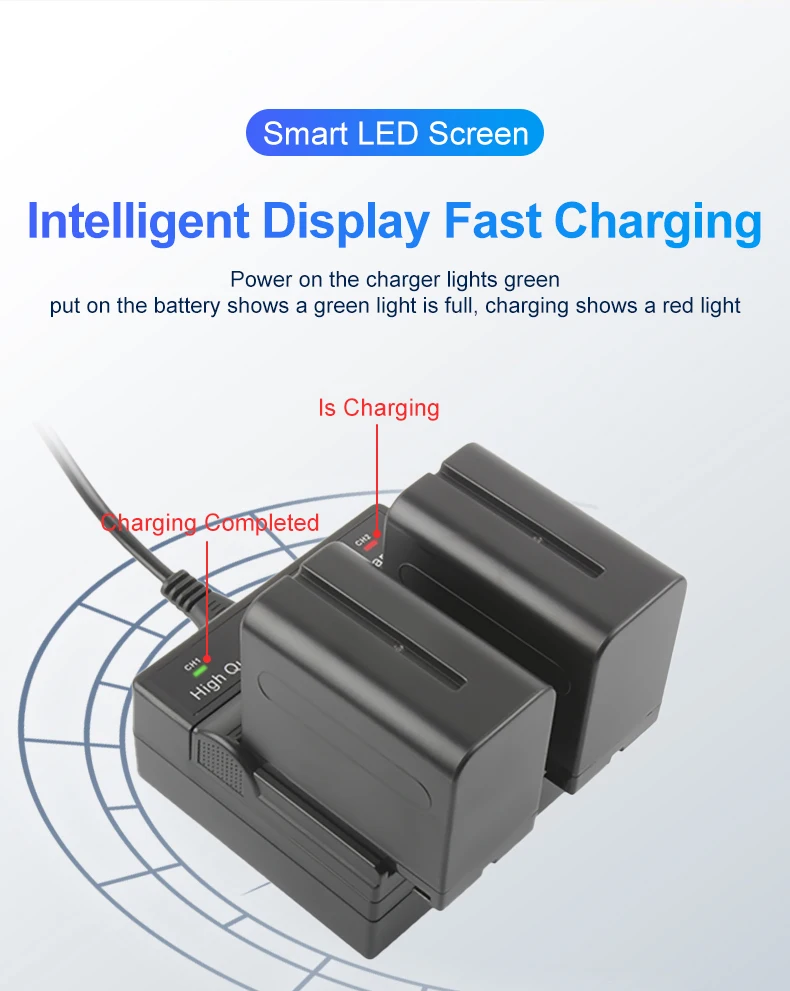 NP-F750 LCD Dual Charger for Camera Battery F550 F750 FM50 FM70 supplier