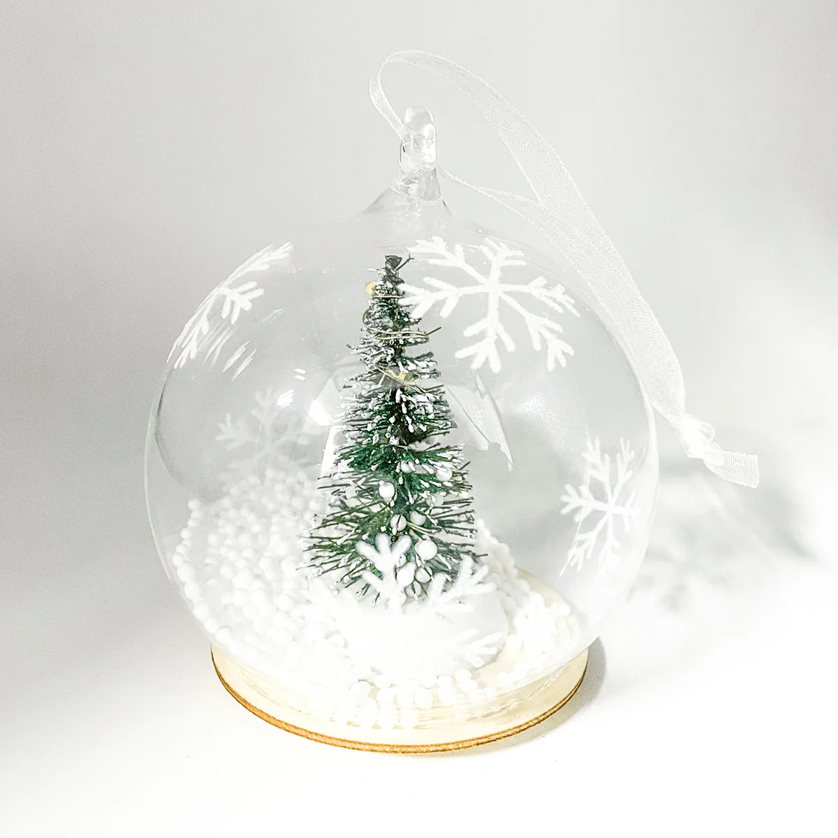 Indoor hand made vintage customizable tree hanging ornament christmas luxury glass ball xmas handicraft ornaments for the house