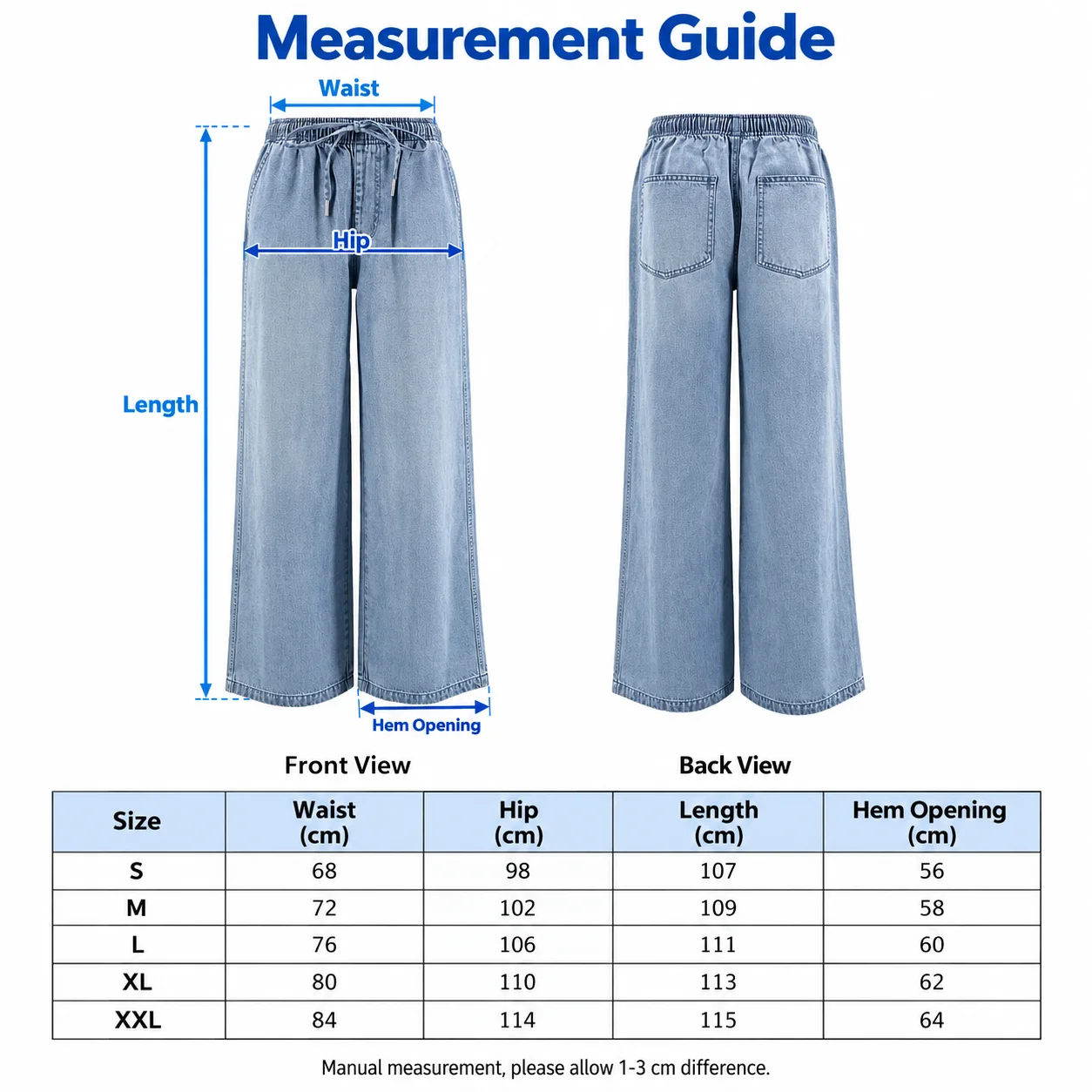 Size measurements