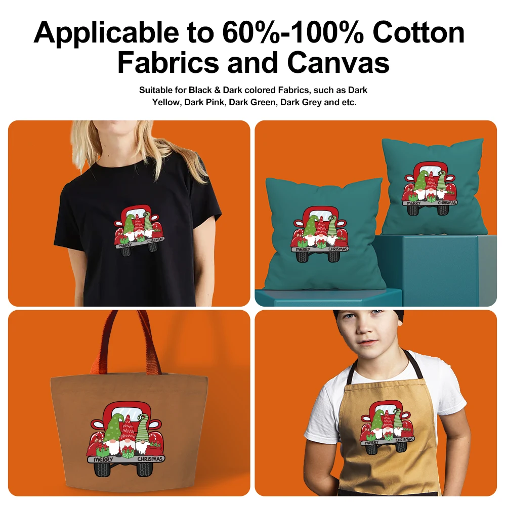 50 Sheets High Quality A4 Size Light Dark 100 Cotton Tshirt Fabric