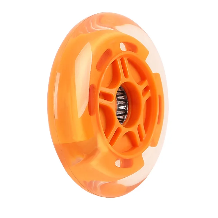 Factory Sale OEM Led Light Skate Wheels Led High Rebound Flash Wheel Inline Roller Skate Luminous Wheels for Inline Skates