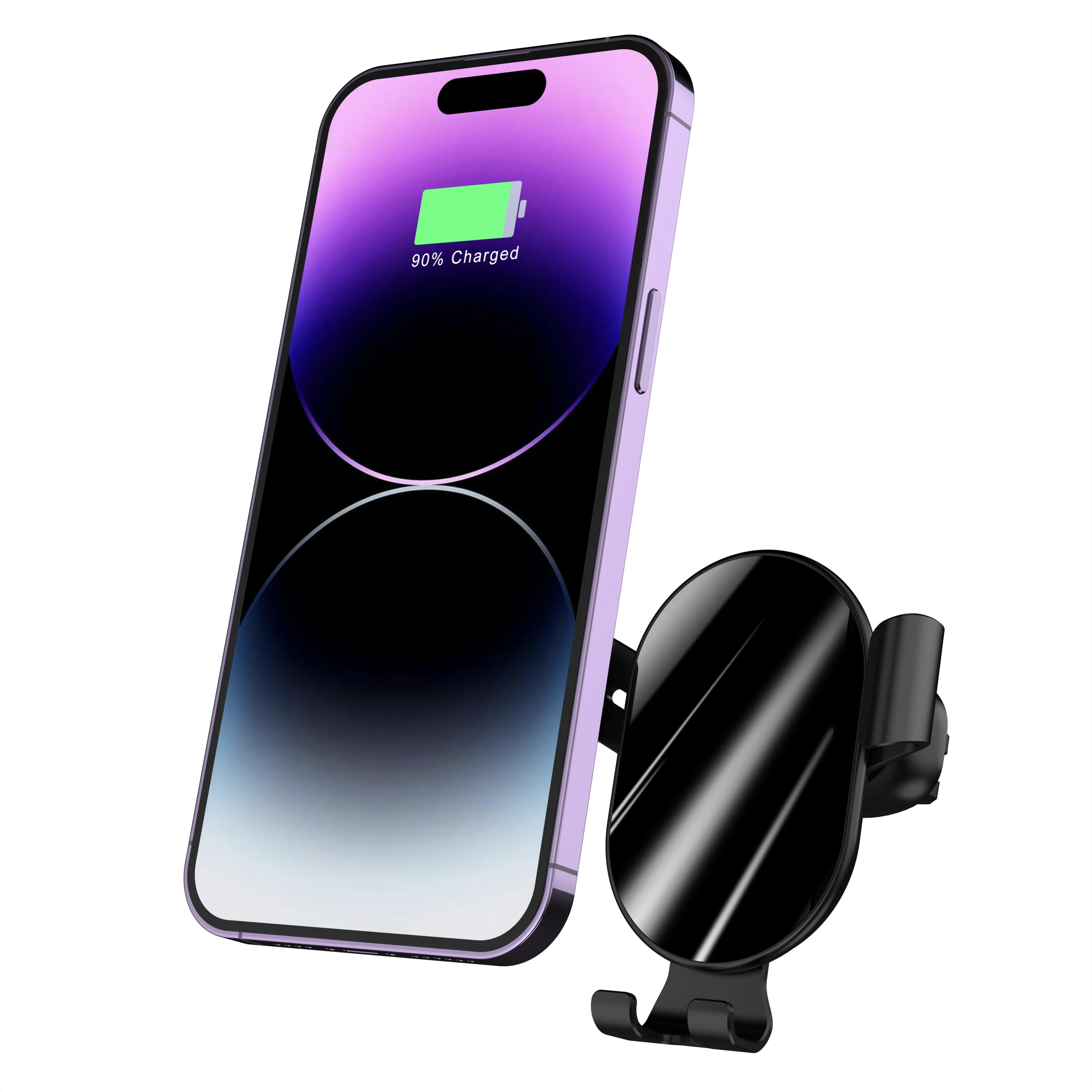 Customizable Height-adjustable Wireless Car Charger Phone Holder