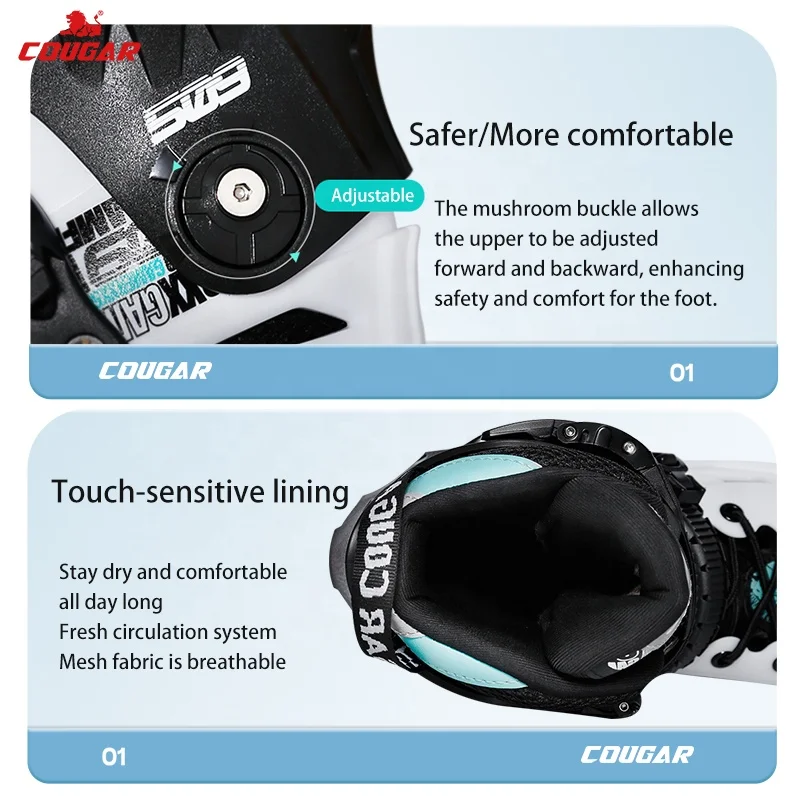 MZS509C Inline Adult COUGAR Skating Shoes - Durable & Fast