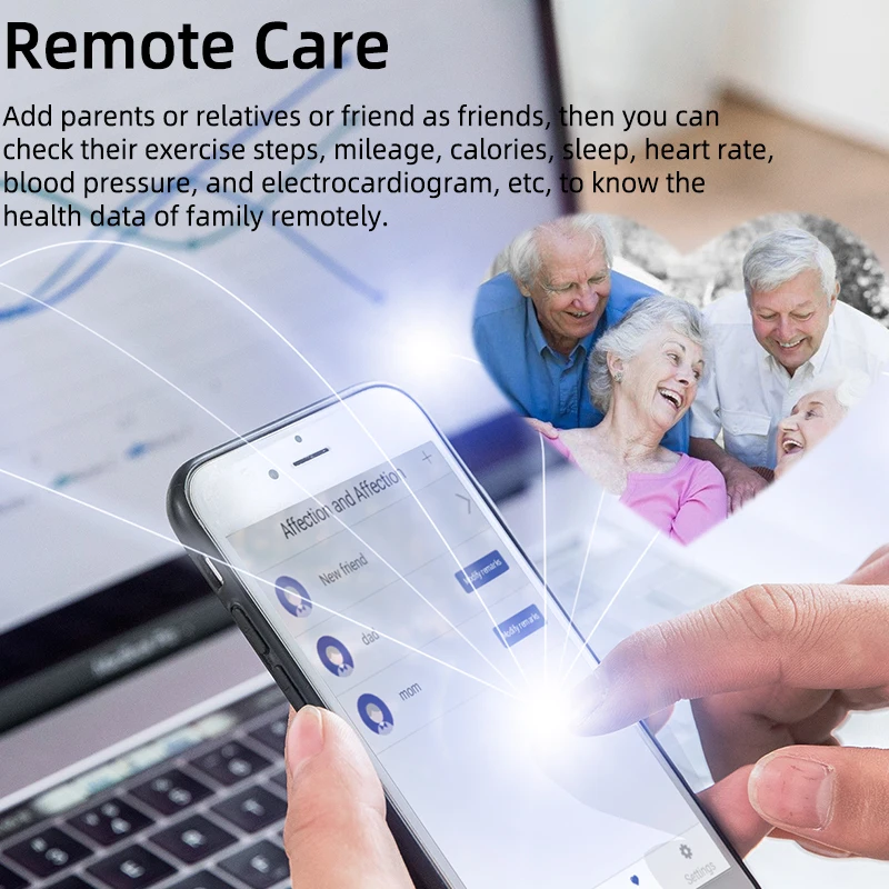 TP20 Airbag Airpump Blood Pressure Monitor Smart Watches High Precise Body Temperature R aperçu 6