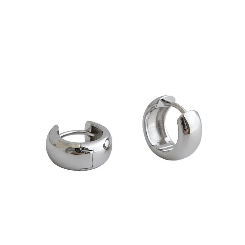2021 new earring hoop minimalist design silver gold plating earring hoop(图6)