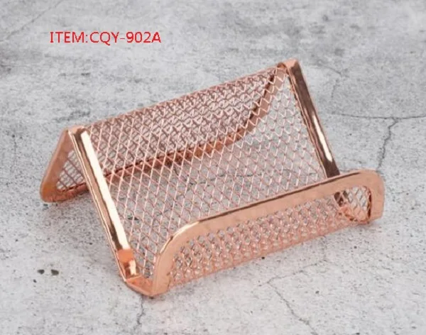 Модный металлический держатель для визитных карточек