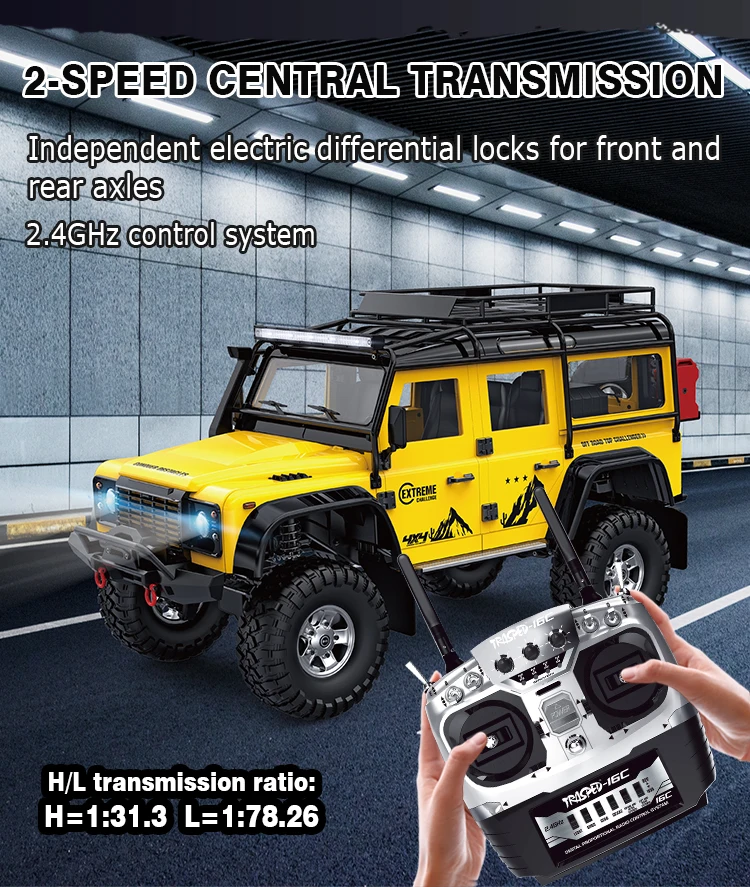 Acoustooptic Rc Cars Model Hgp411 Pro 2.4ghz 4x4 Rc Crawler 110